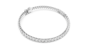 14K Yellow Gold Round Lab-Grown Diamond Bridal <b>Bracelet</b> for Women Luxury Certified Wedding Anniversary Gift Elegant - Product Image 5