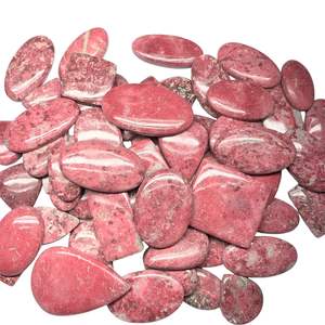 Pierres précieuses en vrac de qualité AAA, thulite rose, cabochon, guérison, naturelles, certifiées par un tiers, 100g MOQ, vente en gros de bijoux - Product Image 2