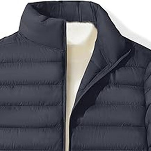 Blouson matelassé à col montant en toile personnalisé, fabriqué avec des matériaux de qualité supérieure, vêtement décontracté surdimensionné, nouvelle collection d'hiver, automne - Product Image 2