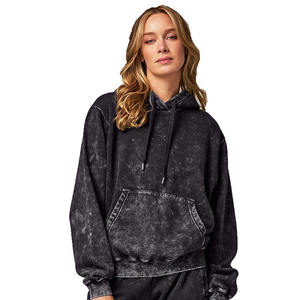 2024เซ็ตชุดวอร์มสำหรับผู้หญิงชุดวอร์มกางเกงโอเวอร์ไซส์โลโก้โอเวอร์ไซส์ออกแบบได้เองสำหรับฤดูหนาว - Product Image 2