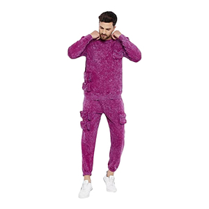 Conjunto Deportivo de Pantalón y Sudadera con Capucha para Hombre, de la Mejor Calidad, Estilo Deportivo, Transpirable, Ligero, de Poliéster/Algodón, Largo Completo - Product Image 5