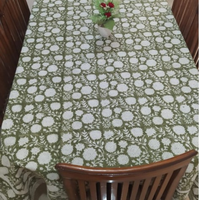 Nappes en coton mélangé tissé pour le Nouvel An |   Housse de table de Noël imperméable multi-tailles pour décorations de fêtes