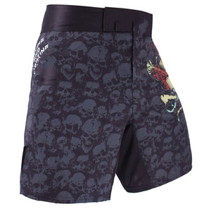 Pantalones cortos de artes marciales sólidos de calle alta para hombre de alta calidad personalizados MMA UFC transpirables de secado rápido ecológicos - Product Image 4