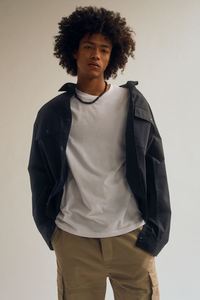 <b>Mens</b> 100% Cotton Cotton Polyester Hip Hop <b>Longline</b> Crewneck T-<b>Shirt</b> - Product Image 6