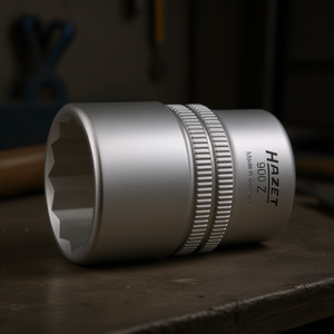 Hazet 1/2'' <b>12</b>-<b>Point</b> Square <b>Socket</b> with Traction Profile and Knurling - Product Image 3