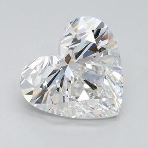 ห้องปฏิบัติการหัวใจ4.13กะรัตเพชรสีขาวสอบเทียบสี G เพื่อความชัดเจน VS1ห้องปฏิบัติการที่สร้างเพชรสำหรับทำเครื่องประดับเป็นของขวัญให้กับเธอ - Product Image 1