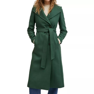 Nouvelle Arrivée d'Usine Manteau Coréen Hiver Couleur Unie Ample en Laine Doublé Soie Respirant Écologique Anti-Plis pour Femme - Product Image 5
