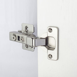 Aodeli, bisagra hidráulica de acero ajustable 3D, puerta de armario de media superposición para cocina, oficina, sala de estar para uso en taller - Product Image 2