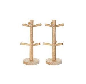 Hot Selling Wooden <b>Mug</b> <b>Holder</b> Tray Storage <b>Holders</b> & Rack Wooden <b>Mug</b> <b>Holder</b> Tree With 6 Hooks for Wholesale Price - Product Image 2