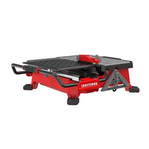 Scie à carrelage sans fil compacte de 7 pouces, coupe-tôle DIY avec chariot coulissant, batterie et chargeur - Product Image 1