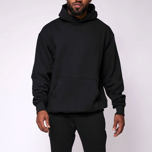 เสื้อฮู้ดถักโอเวอร์ไซส์สำหรับผู้ชายลายสีทึบมีบริการ OEM - Product Image 1