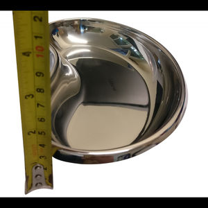 Bassin d'émèse manuel polyvalent en acier inoxydable de 6 pouces en forme de rein - Product Image 6