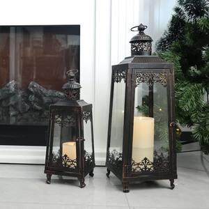 <b>Outdoor</b> <b>Lanterns</b> Decorative Vintage Metal <b>Candle</b> <b>Lanterns</b> Indoor Hanging <b>Lanterns</b> for Patio Garden Wedding Party Events - Product Image 4