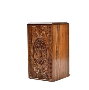 Urna de palisandro para cenizas humanas, árbol de la vida, urna de cremación personalizada para cenizas, hecha a mano, grande - Product Image 5