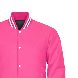 Veste universitaire de baseball universitaire en tissu performant OEM veste bombardier de sport à la mode décontractée avec broderie d'équipe personnalisée pour hommes - Product Image 5