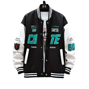 Veste bomber universitaire unisexe à capuche imperméable et coupe-vent avec logo frontal, couleurs et tailles personnalisables pour la saison hivernale - Product Image 1