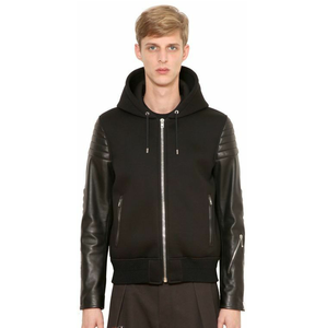 Sudadera con capucha de manga larga de cuero transpirable ajustada para hombre 2025, ropa de calle con cremallera, Capucha forrada, estampado Digital, diseño sólido para invierno - Product Image 6