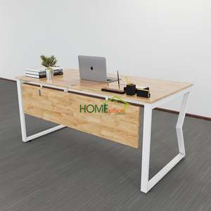 โต๊ะทำงานสำนักงานหรูหราสไตล์ร่วมสมัย MConcept 160x80 - ไม้เมลามีน - Product Image 2