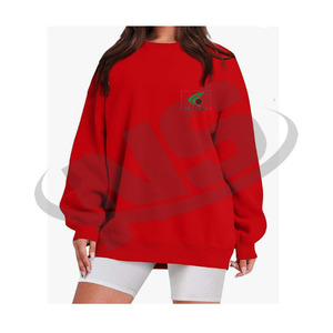 Sweat-shirt pour femme avec logo entièrement personnalisé, faible MOQ, sweat-shirt de streetwear doux et léger de qualité supérieure pour un usage décontracté et en plein air - Product Image 6