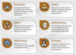 Poignée de porte et de fenêtre en laiton de qualité supérieure, design contemporain, 78g, finition laiton, poignée à barre unique, 5, Bespoke Impex vendant dans le monde entier - Product Image 4