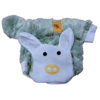 Vêtements pour animaux de compagnie faits à la main, petit cochon à capuche manteau vêtements pour animaux de compagnie automne hiver peluche Cartoon Pet Warmer Costume doux mode mignon
