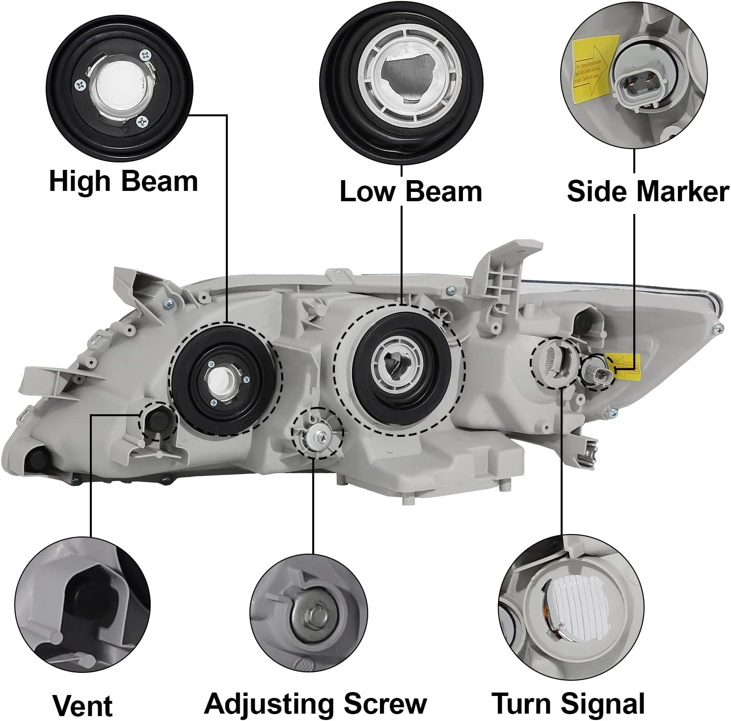 Auto Parts for Toyota Camry 2010 2011 Headlight Head Lamp Body Parts 81130-33700 Auto Parts Image 6