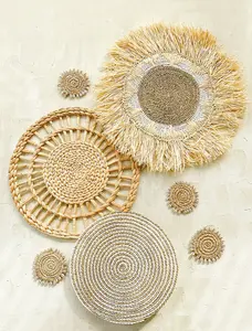 Tenture murale moderne de qualité supérieure en jute Art huile élégante sur toile pour la décoration de la maison et de l'hôtel vente en gros - Product Image 3
