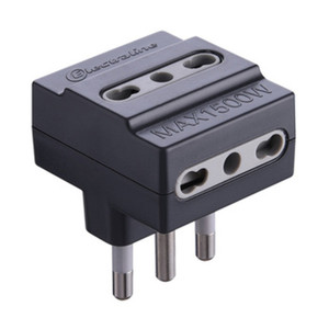 Adattatore Triplo 16A-3 Prese Bipasso Nero Figura 10 - Product Image 1