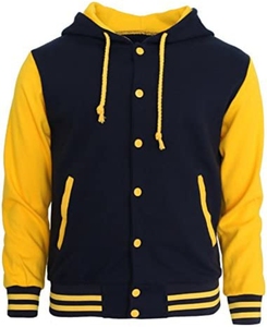 Veste d'université sur mesure quantité minimale de commande bas séchage rapide fabrication professionnelle vestes d'université confortables et respirantes - Product Image 1