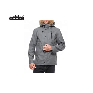 Chubasquero impermeable 100% para lluvia de hombre, venta al por mayor, chaqueta de lluvia cortavientos con capucha para hombre - Product Image 4