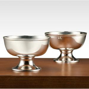 Cuencos de Flores de Aluminio con Acabado Brillante, Hechos a Mano, Decorativos para Mesa de Boda, Floreros y Cuencos en Venta - Product Image 1