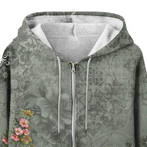 Sudadera con Capucha Personalizada para Mujer, de Felpa, Sublimada, de Alta Calidad, con Estampado Completo, de Secado Rápido, Transpirable, Larga, Cálida y Cómoda - Product Image 6
