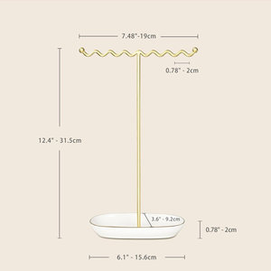 Vente chaude Bijoux En Métal Stand Haute Qualité Nouvelle Arrivée Porte-Bijoux En Métal Dernière Conception pour Chambre et Table Portable - Product Image 3