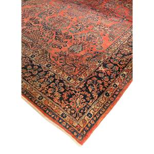 Tapis en laine noués à la main Aalam, motif floral et abstrait rose et violet, grand rectangle pour chambre et couloir Pae-4932 - Product Image 2