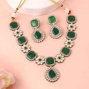 Últimos diseños, collares hechos a mano, joyería india para mujer, ropa de boda, conjuntos de joyería nupcial, conjuntos de joyería chapada en oro para mujer - Product Image 4