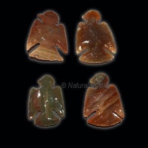 Pointes de flèches en pierre polie naturelle à vendre Pointes de flèches en agate fantaisie sculptées Baguettes de massage pour souvenirs et cadeaux Vente en Europe - Product Image 4