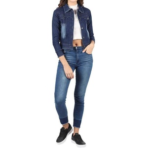 Chaquetas vaqueras cortas multicolores de alta calidad para mujer, chaqueta vaquera informal de manga larga, chaqueta vaquera transpirable para mujer - Product Image 5