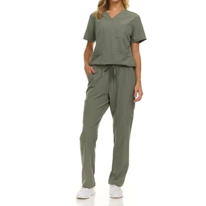 Wholesale Women's Medical Uniform <b>Scrubs</b> Breathable Rayon & Spandex Stretch Hospital <b>Scrub</b> <b>Sets</b> for Nursing - Product Image 6