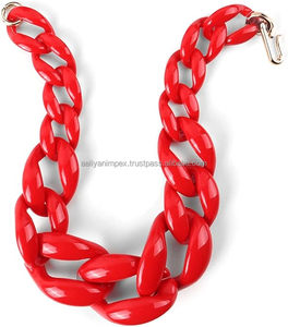 Nuevo diseño hecho a mano resina collar con cuentas conjunto para mujer colgante de lujo para fiesta niñas-AALIYAN IMPEX bajo precio recuerdo - Product Image 6