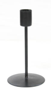 Portavelas de hierro negro decoración del hogar cocina fiesta cumpleaños disponible 3 tamaños envejecido negro hecho a mano impermeable minimalista - Product Image 6