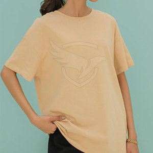 100% coton Polyester T-Shirt respirant à manches courtes T-Shirt Top qualité vêtements d'été T-Shirt surdimensionné - Product Image 6