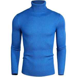 Vente en gros Pull de couleur unie High Street Pulls décontractés en polyester pour hommes - Product Image 1