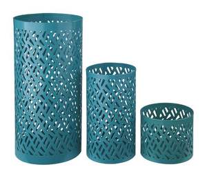 Attrayant bougeoir ouragan en métal avec style vintage pour les salles à manger traditionnelles rustiques et les intérieurs de ferme - Product Image 1