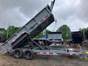 2024 TUFFDUMP 7x16 2ft 14k 7 Ton Dump <b>Trailer</b> D14K7162G Core Gear Pump Motor for Farm Agricultural <b>Tractors</b> High Safety - Product Image 3