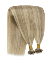 Cheveux humains non traités d'un seul donneur, longueur 18-32 pouces, extensions de cheveux humains 100% vierges Remy, extensions de cheveux humains à anneaux nano