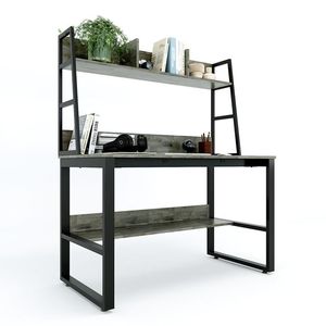 Ev ofisleri ve çalışma odaları için Ideal ahşap raflar (çalışma masası x 60x120 cm) ile 145 BLV032 - Product Image 3