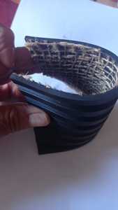 Alfombra de Goma/Rollo de caucho-rayado grueso con cơ sở yute-grosor 3mm - Product Image 5