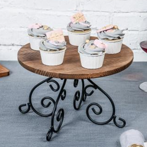 Soporte de pastel hecho a mano de cobre antiguo Metal de la más alta calidad para eventos y fiestas en casa con estilo Lujoso para compradores - Product Image 5