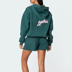 Sweat-shirt uni pour femme, vêtements décontractés d'hiver, logo personnalisé, manches longues, nouveaux hauts à la mode pour femmes - Product Image 4