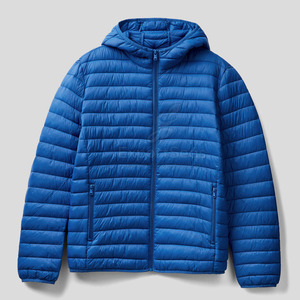 Chaqueta acolchada de poliéster con logotipo personalizado al por mayor para hombre, chaqueta acolchada de invierno impermeable para uso en exteriores para hombre - Product Image 1